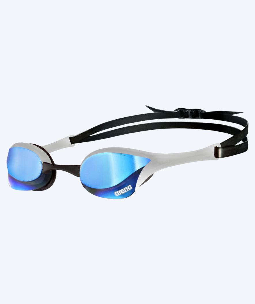 Arena Elite svømmebriller - Cobra Ultra SWIPE Mirror - Hvid (blå mirror)