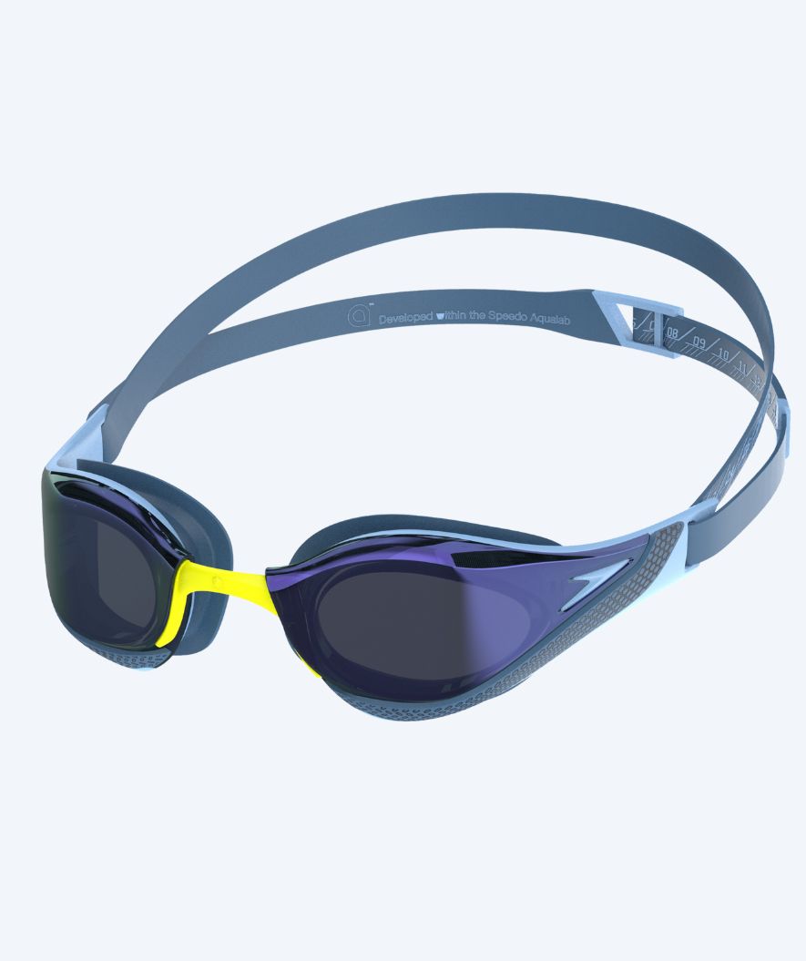 Speedo Elite svømmebriller - Fastskin Pure Focus Mirror - Blå/mørkeblå (Limited 2026)