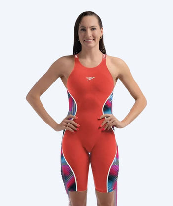 Speedo konkurrence badedragt til damer - LZR Pure Intent 2.0 - Rød/multi