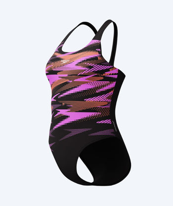 Speedo badedragt til damer - Hyperboom Placement Muscleback - Sort/pink