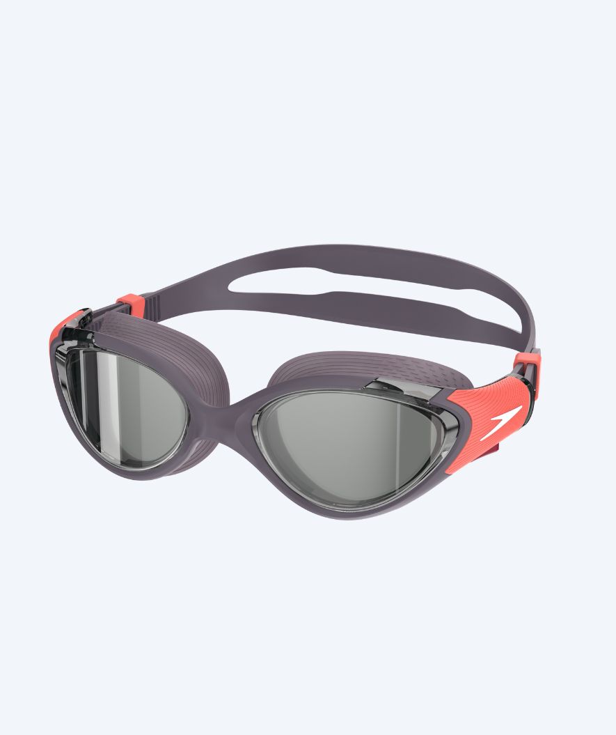 Speedo motions svømmebriller til damer - Biofuse 2.0 Mirror - Lilla/orange