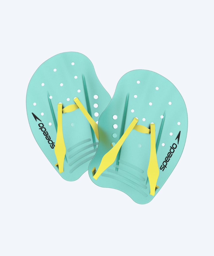 Speedo hånd paddles - Tech - Turkis/gul