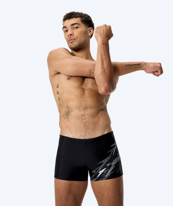 Speedo aquashorts til mænd - Medley Logo - Sort/lysegrå