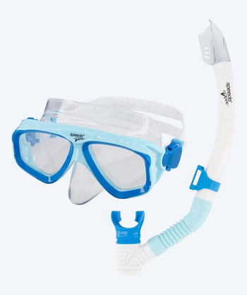 Speedo Combo snorkelsæt til voksne - Adventure - Blå/klar