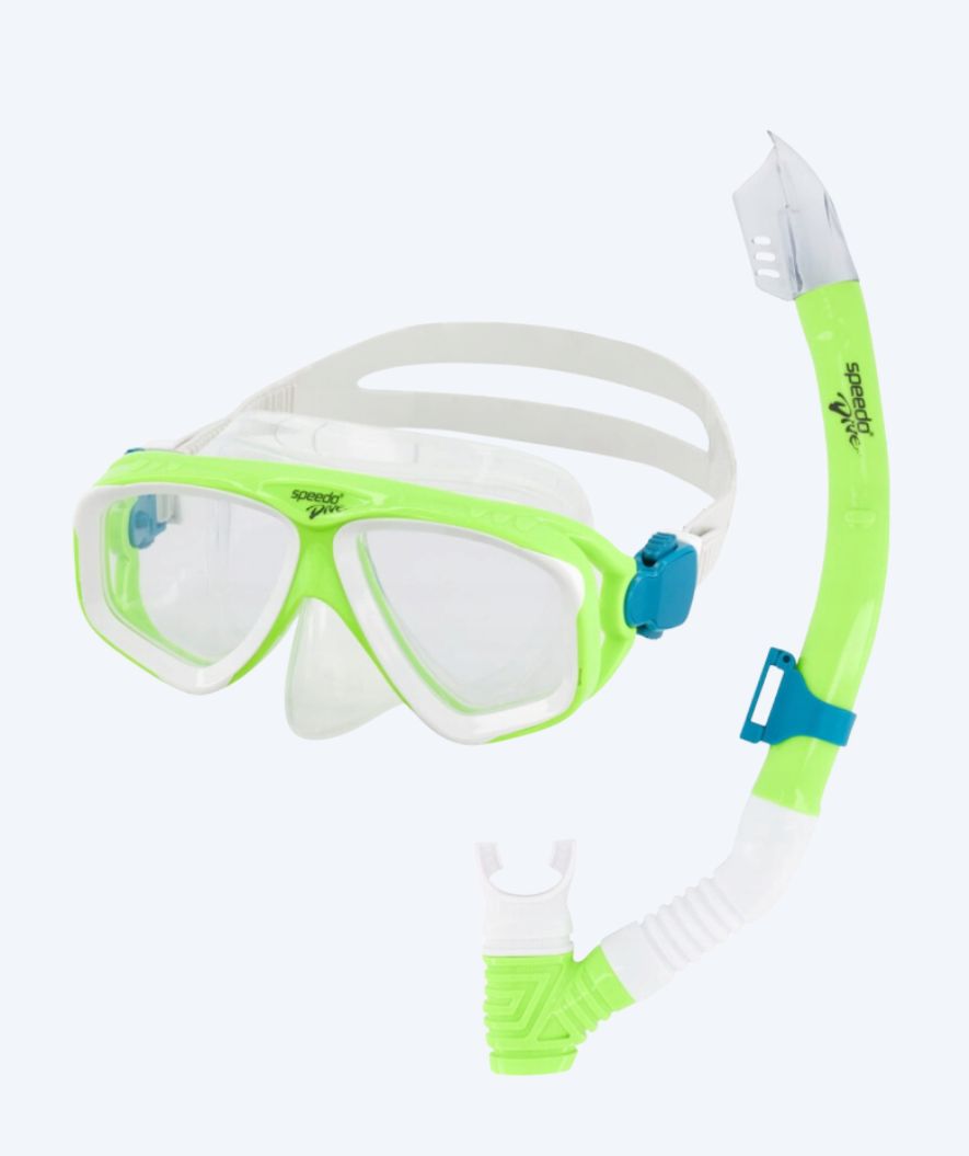 Speedo Combo snorkelsæt til junior (6-16) - Adventure - Grøn/klar