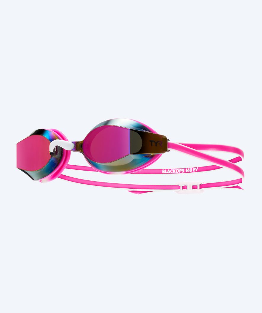 TYR svømmebriller - Blackops 140 EV Mirrored - Pink/hvid