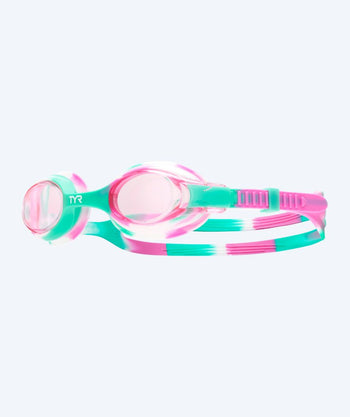 TYR svømmebriller til børn - Swimple - Grøn/pink