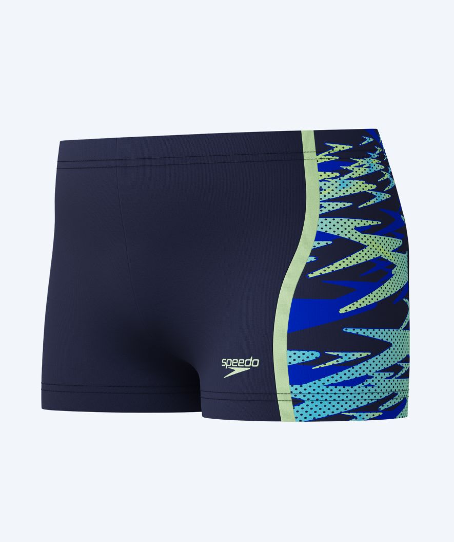 Speedo aquashorts til drenge - Hyperboom Splice - Mørkeblå/lyseblå