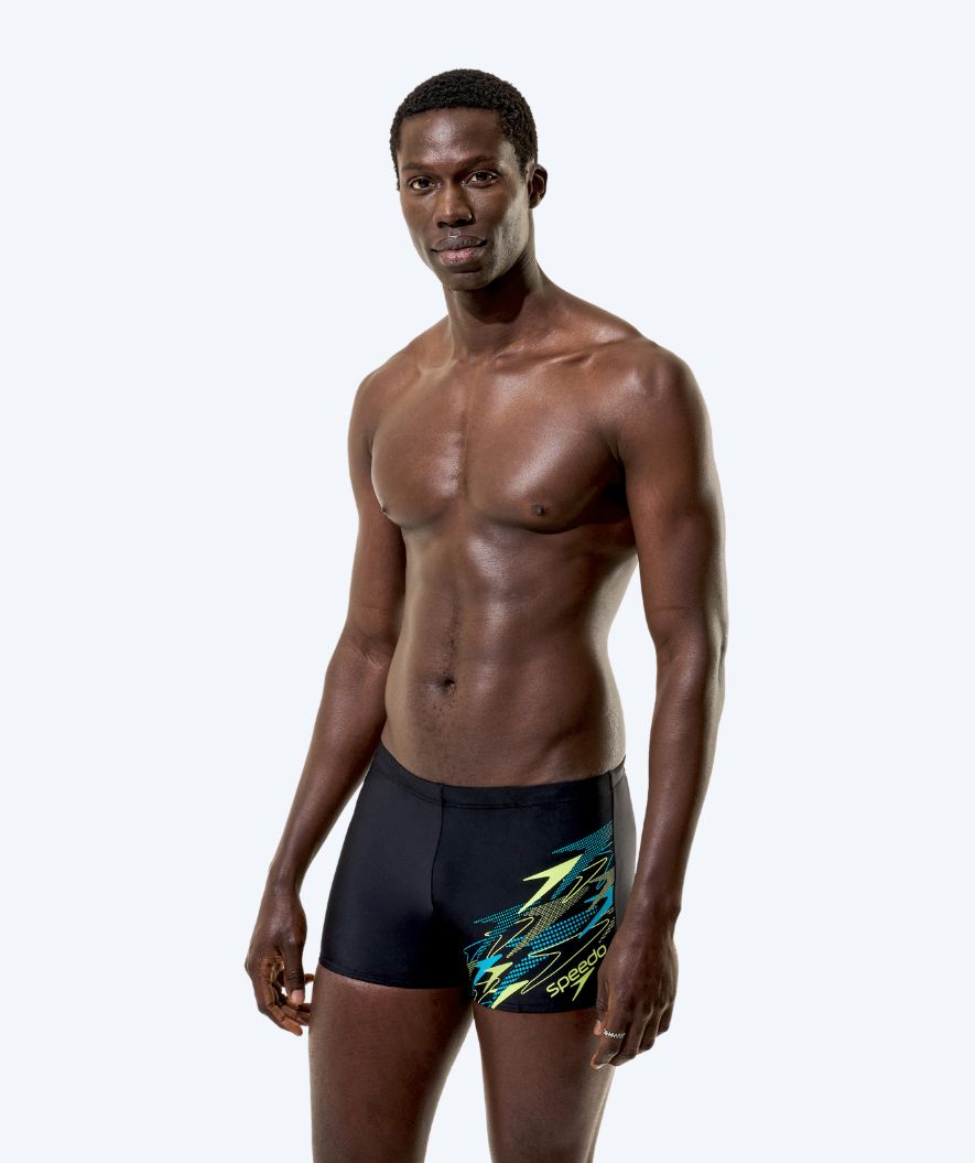 Speedo aquashorts til mænd - Medley Logo - Sort/grøn