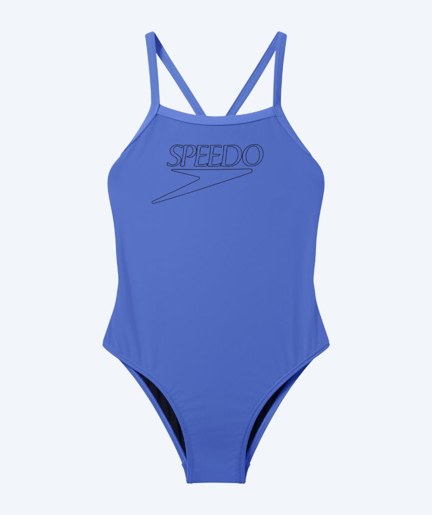 Speedo badedragt til piger - Endurance Logo Thinstrap - Lilla