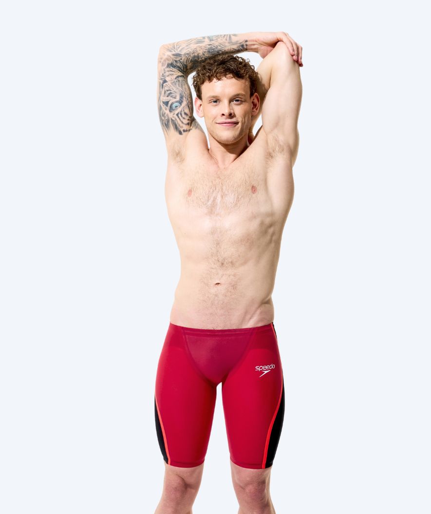 Speedo konkurrence badebukser til mænd - LZR Pure Intent 2.0 - Mørkerød/sort