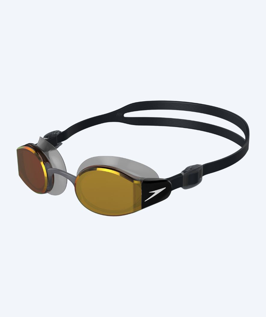 Speedo motions svømmebriller - Mariner Pro Mirror - Sort/guld