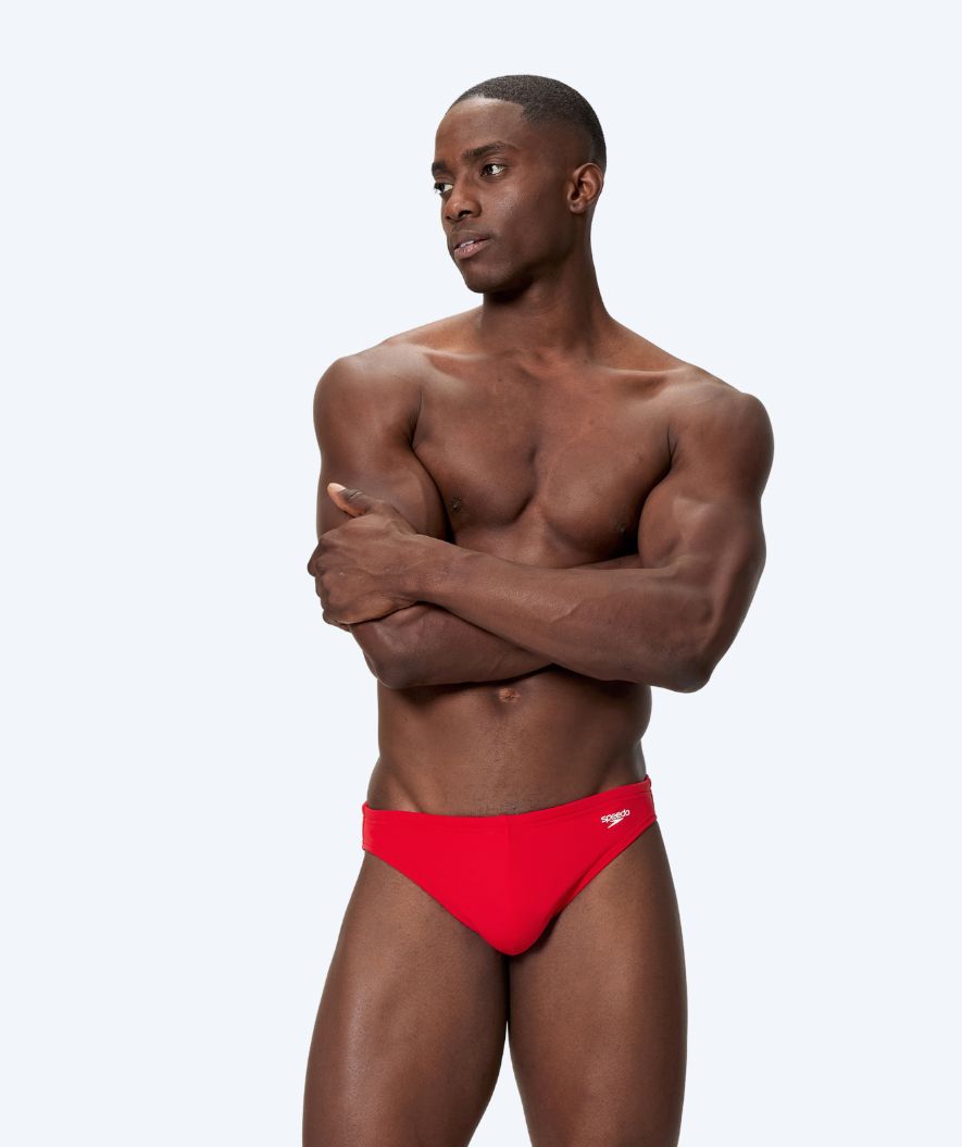 Speedo trekantede badebukser til mænd - Solid - Rød