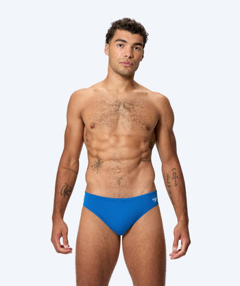 Speedo trekantede badebukser til mænd - Endurance Logo - Lyseblå