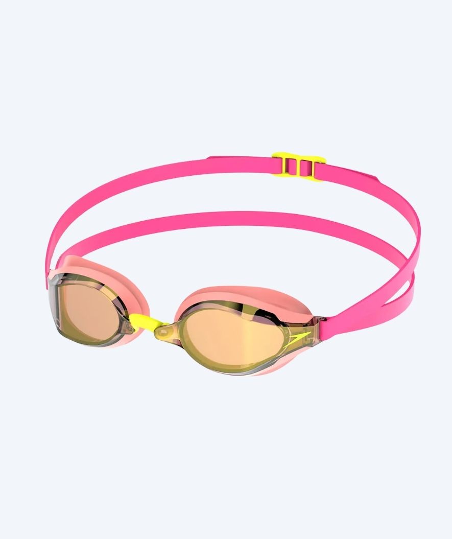 Speedo Elite svømmebriller - Fastskin Speedsocket 2 Mirror - Lyserød/guld