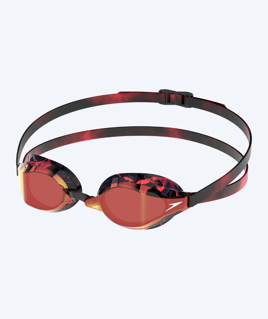 Speedo Elite svømmebriller - Fastskin Speedsocket 2 Mirror - Sort/rød (Limited 2026)