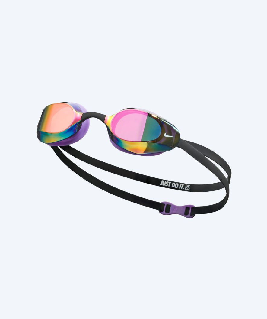 Nike Elite svømmebriller - Vapor Mirror - Sort/lilla