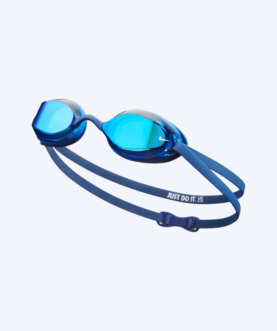 Nike Elite svømmebriller - Legacy Comfort Mirror - Blå