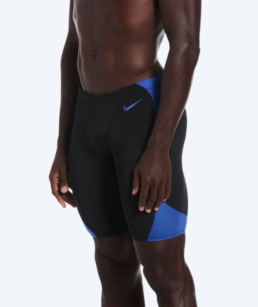 Nike lange badebukser til mænd - Hydrastrong Fly - Sort/blå