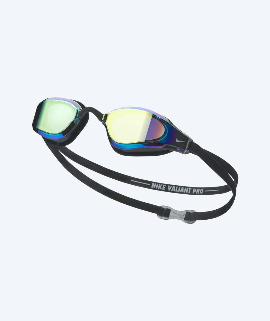 Nike Elite svømmebriller - Valiant Pro Mirror - Sort/guld