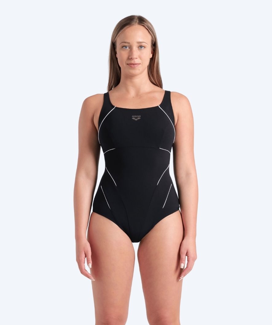 Arena badedragt med indlæg til damer - Jewel - Sort/hvid