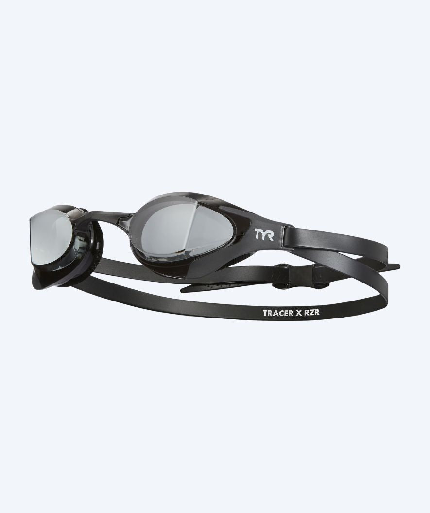 TYR svømmebriller - Tracer-X Racing RZR - Sort (Smoke linse)