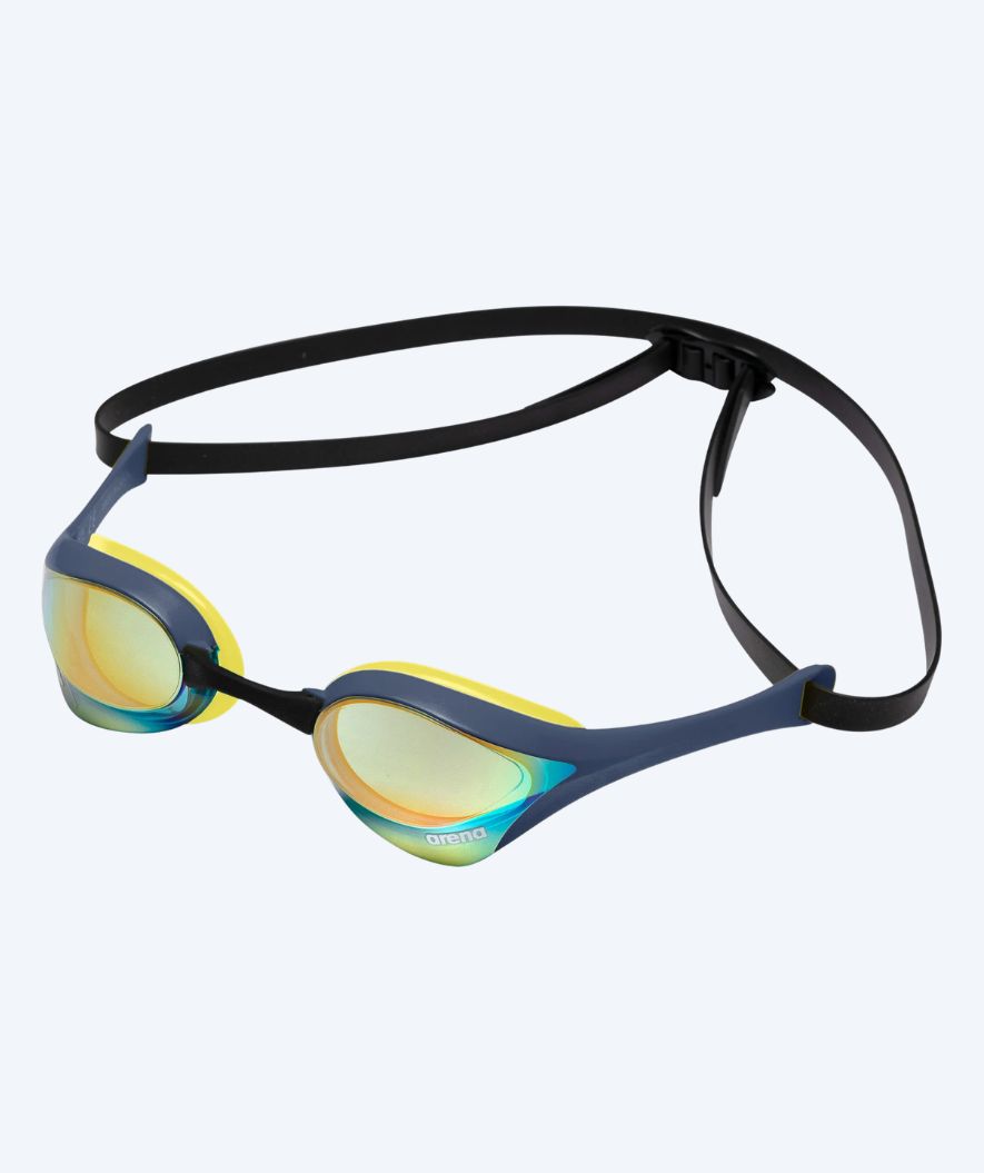 Arena Elite svømmebriller - Cobra Ultra SWIPE Mirror - Guld/mørkeblå (Limited 2026)