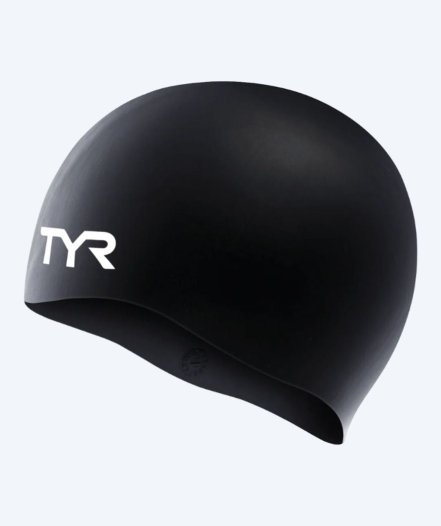 TYR badehætte til junior (8-16) - Silicone - Sort