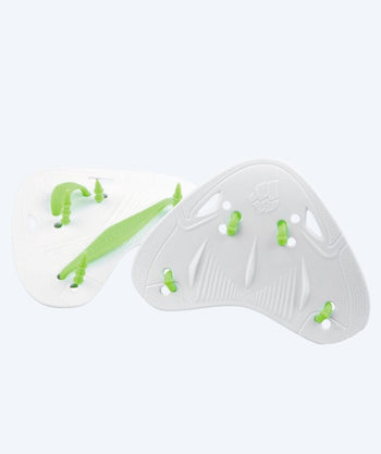 Mad Wave finger paddles - Pro - Hvid/grøn