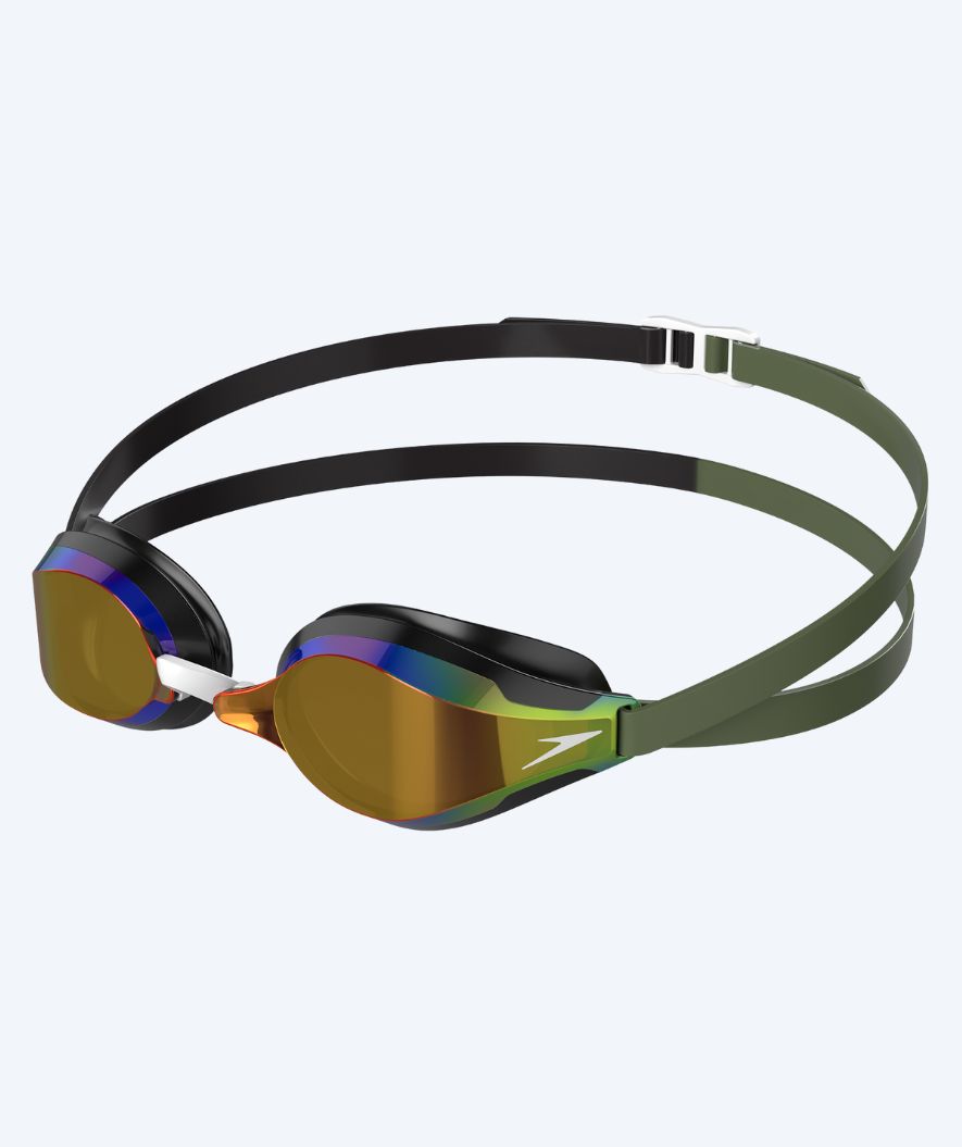 Speedo Elite svømmebriller - Fastskin Speedsocket 2 Mirror - Grøn/sort