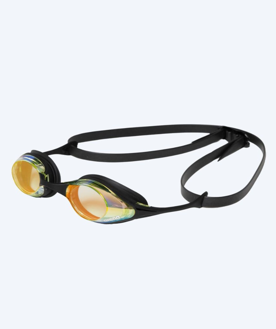 Arena svømmebriller - Cobra SWIPE Mirror - Sort/gul