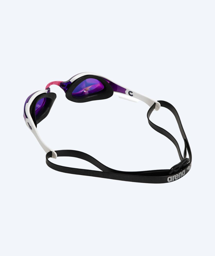 Arena Elite svømmebriller - Cobra Edge SWIPE Mirror - Hvid/lilla