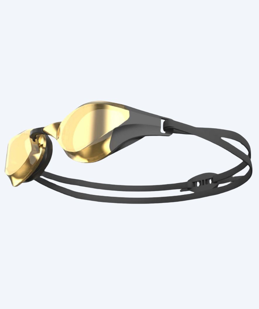 Watery Elite svømmebrille - Rattle Pro Mirror - Sort/guld