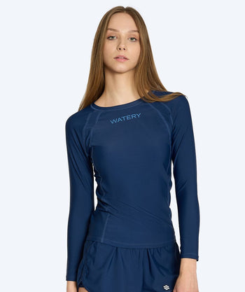 Watery UV-trøje til kvinder - Remington Langærmet Rashguard - Mørkeblå