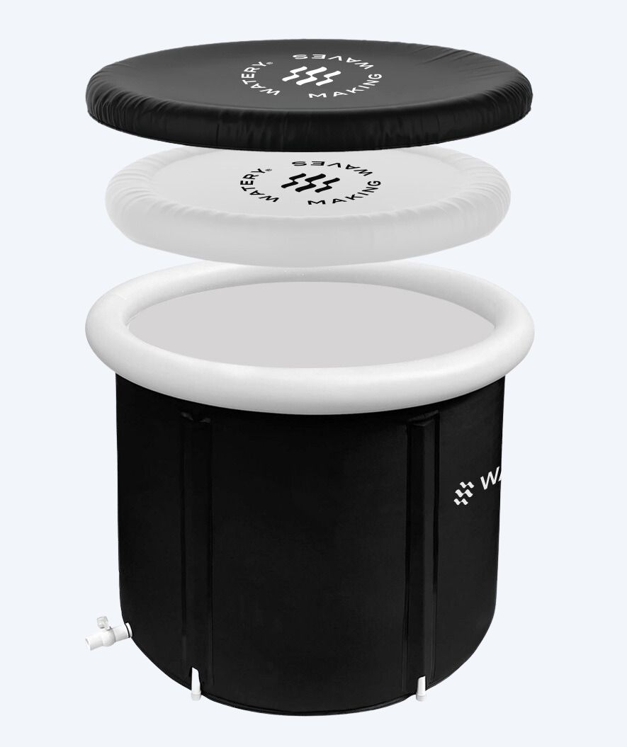 Watery oppustelig isbad - Hero - Sort