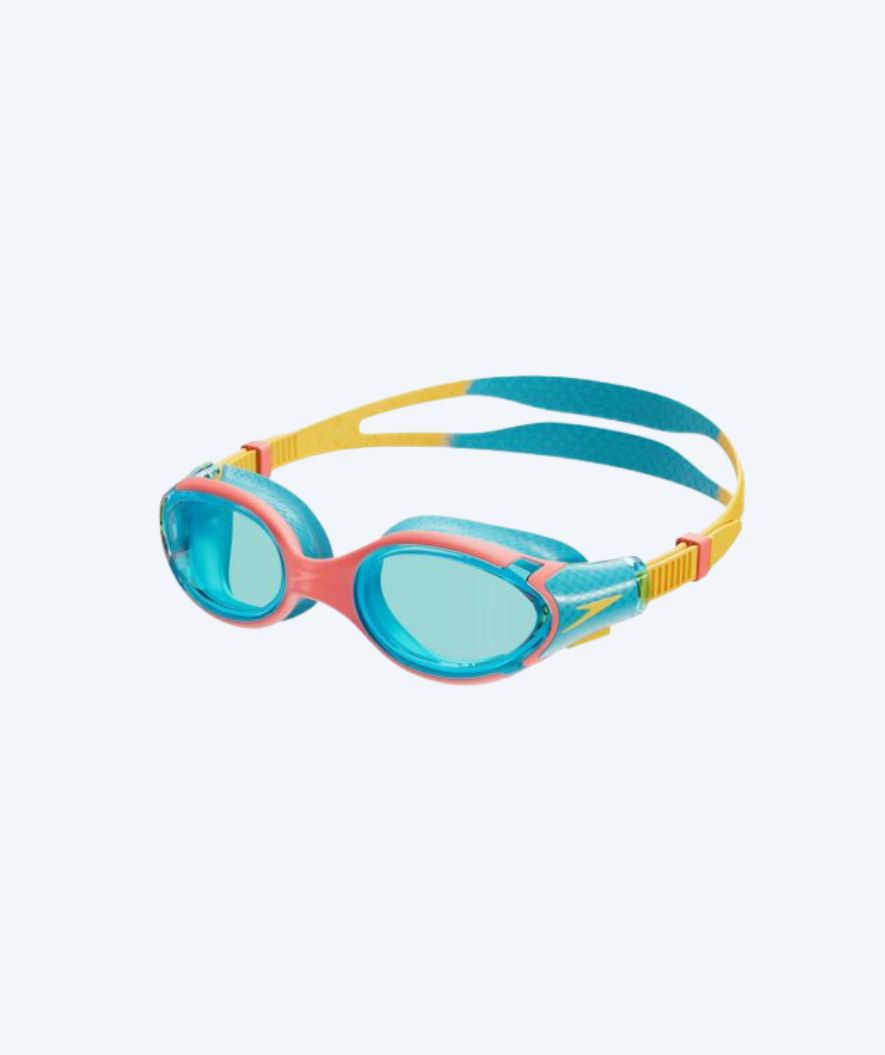 Speedo svømmebriller til børn (6-14) - Biofuse 2.0 - Blå/rød