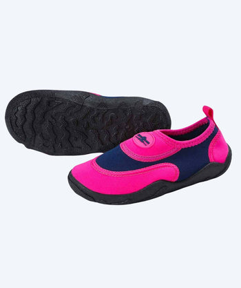 Aqualung neopren badesko til børn - Beachwalker - Pink/blå