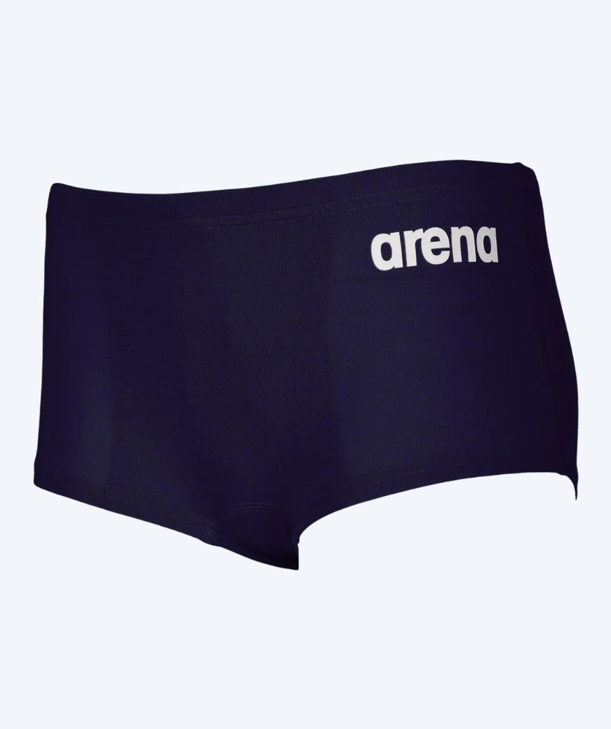 Arena firkantede badebukser til drenge - Solid - Mørkeblå