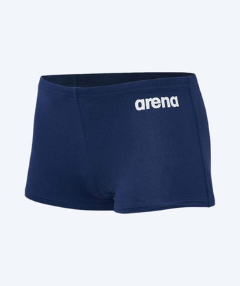Arena firkantede badebukser til drenge - Solid - Mørkeblå