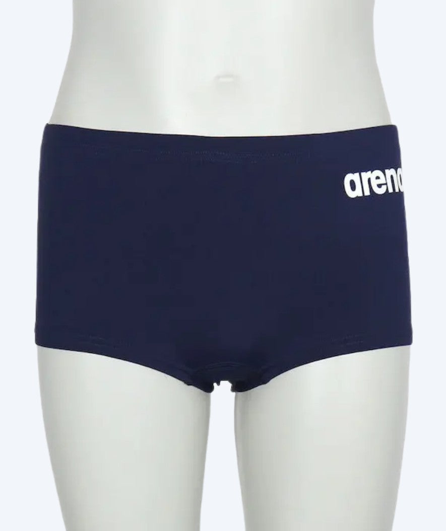 Arena firkantede badebukser til drenge - Solid - Mørkeblå