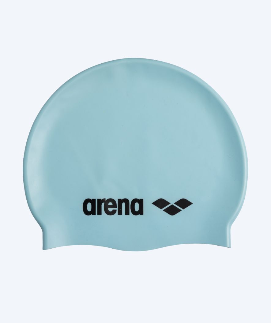 Arena badehætte - Classic Silikone - Lyseblå/sort