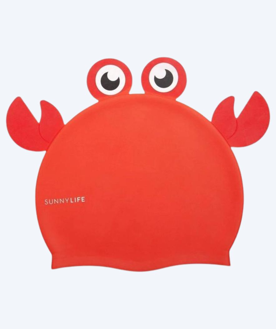 Sunnylife badehætte til børn - Crab - Rød