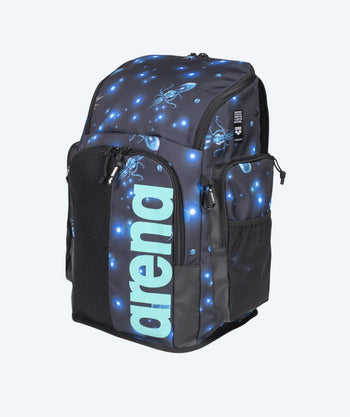 Arena svømmetaske - Spiky ||| - Sort/lyseblå (Limited 2025)