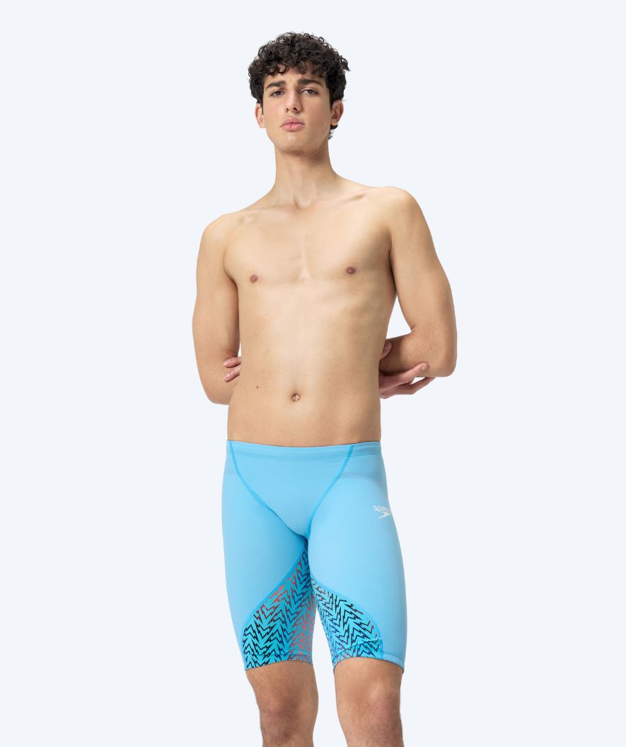 Speedo konkurrence badebukser til mænd - LZR Ignite - Blå/orange