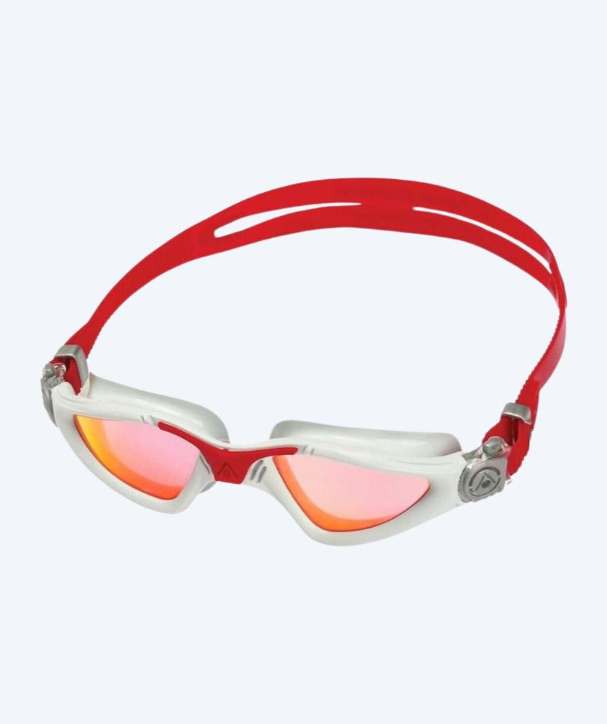 Aquasphere motions dykkerbriller - Kayenne Titanium - Rød/grå