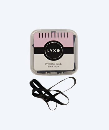 Lyxo hårelastikker til svømning (10 stk) - Sort