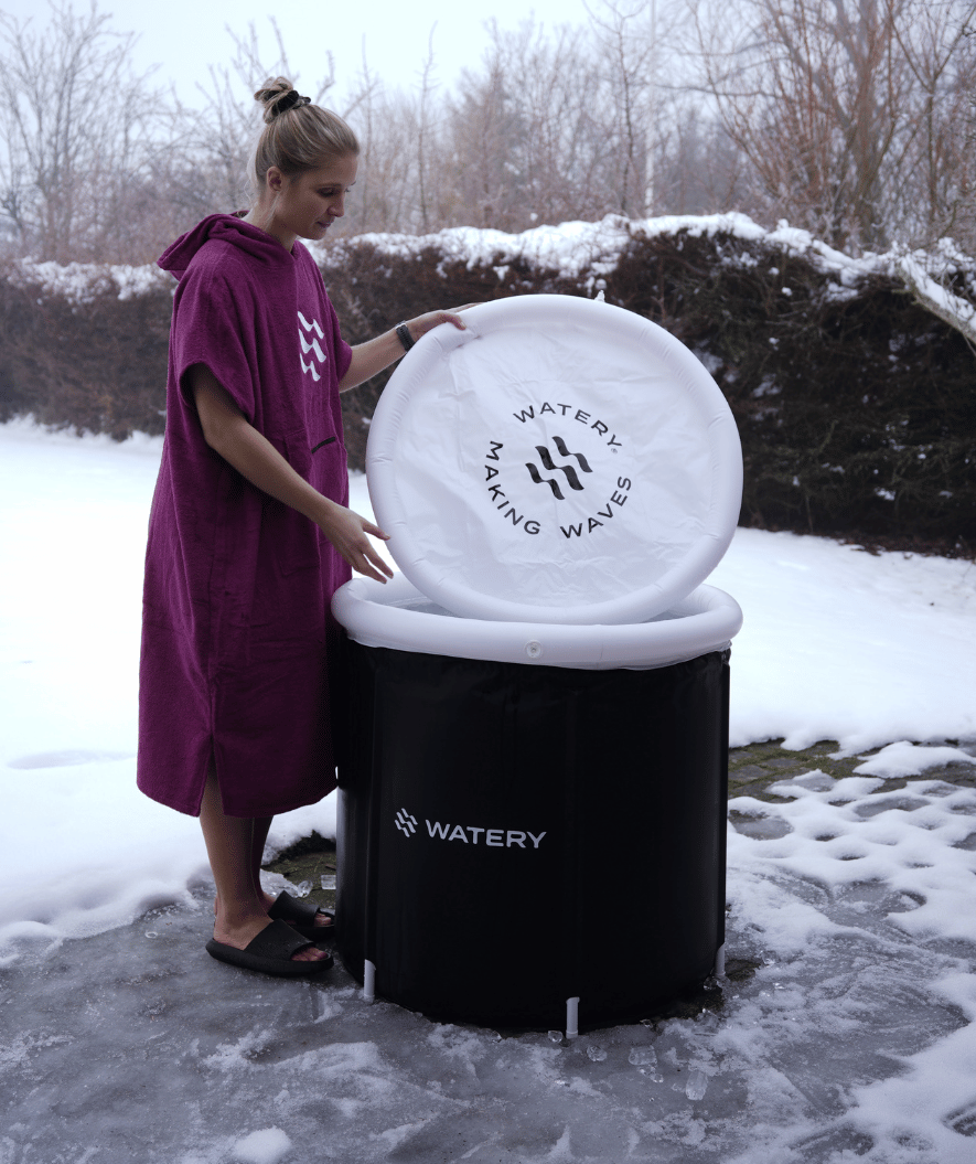 Watery oppustelig isbad - Hero - Sort