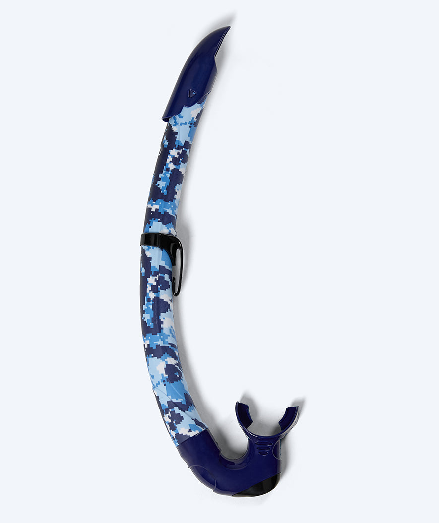 Watery snorkel til voksne (fra 12 år) - Rudder Camo - Mørkeblå