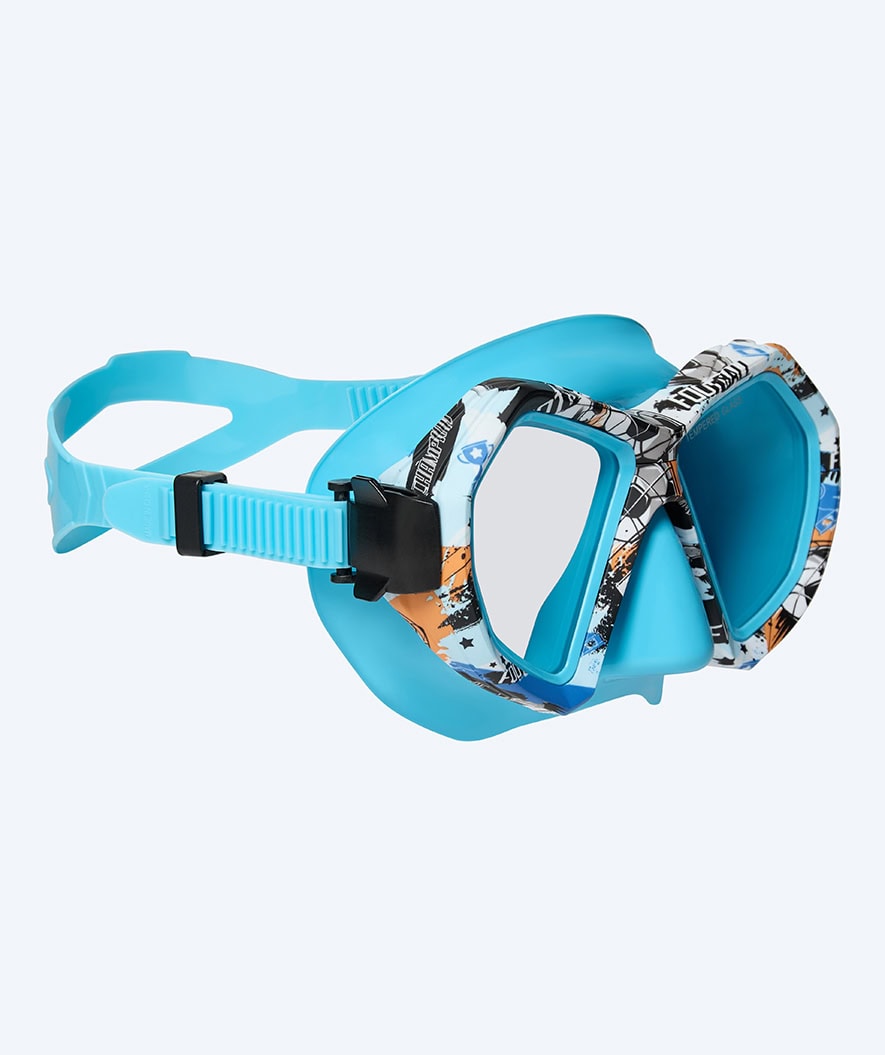 Watery dykkermaske til junior (8-15) - Riku Camo - Blå