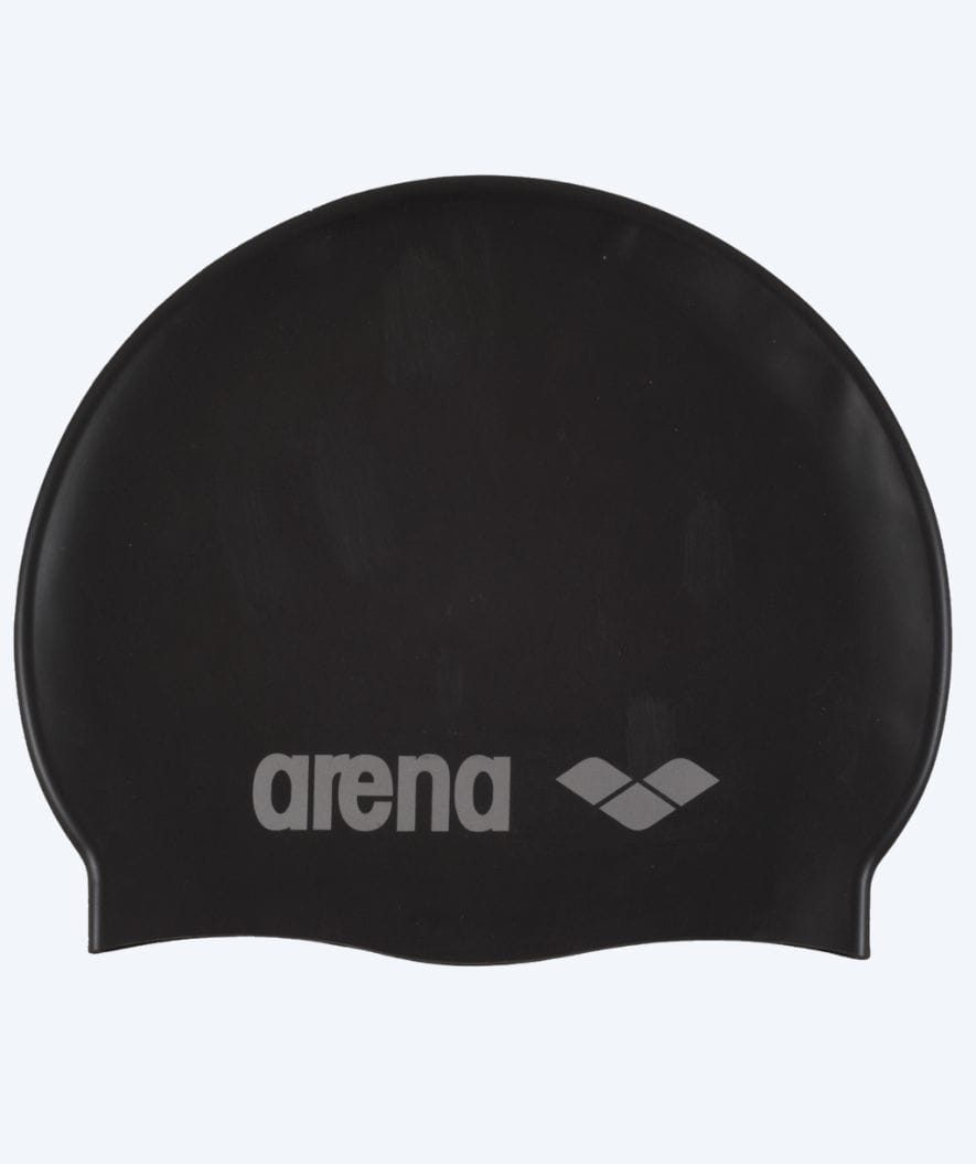 Arena badehætte til junior (6-12) - Classic Silikone - Sort
